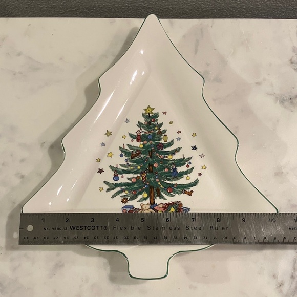 Vintage Nikko Christmas Tree Shaped Serving Plate - Picture 7 of 8